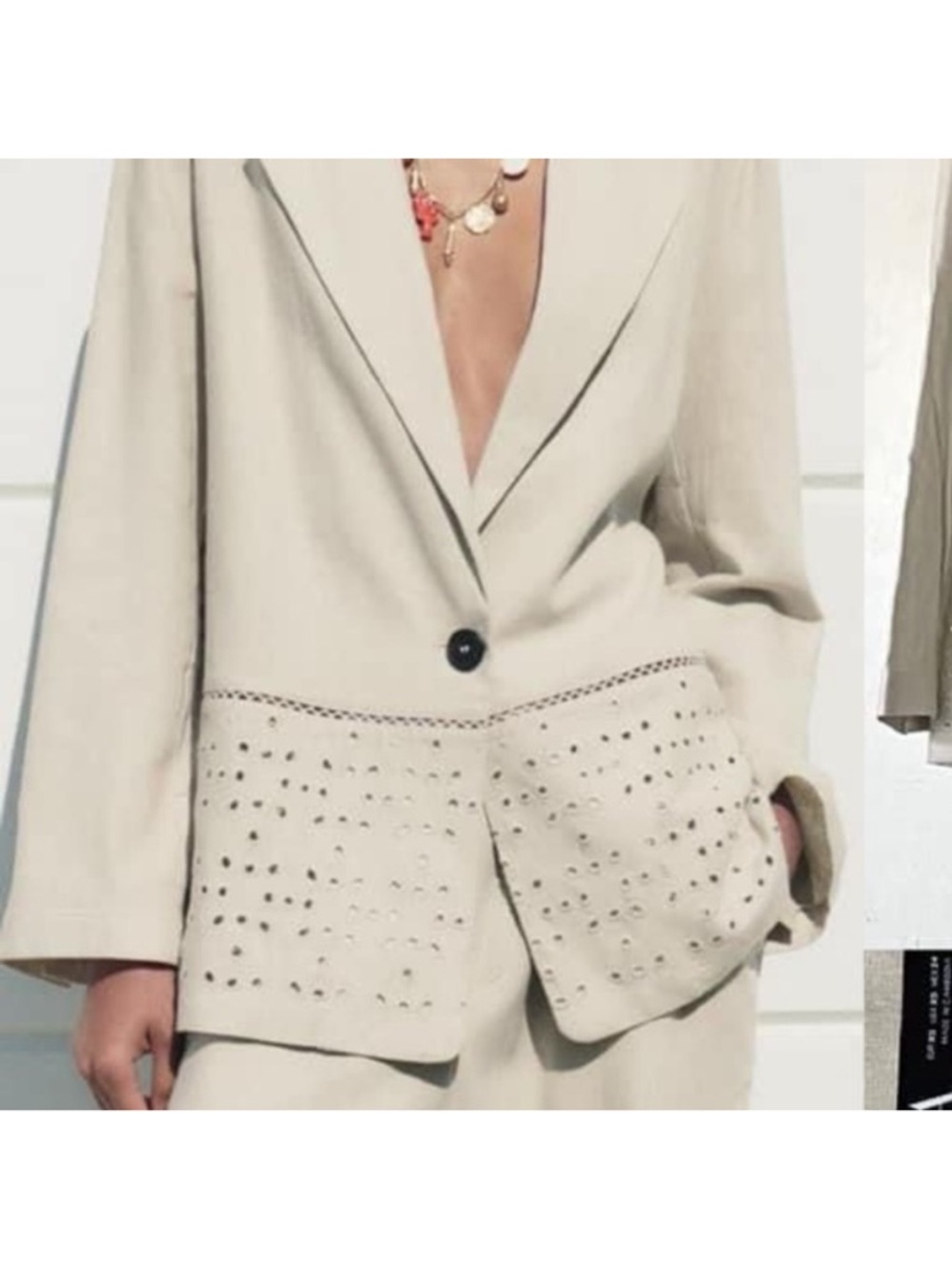 Zara linen jacket - Picture 2 of 15